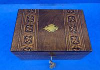 Victorian Mahogany Box with Tunbridge Ware Bands (3 of 15) Victorian Mahogany Box with Tunbridge Ware Bands (3 of 15)