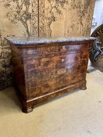 Frech 19th Century Burr Walnut Commode with Marble Top (2 of 7) Frech 19th Century Burr Walnut Commode with Marble Top (2 of 7)