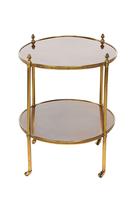 Edwardian Brass & Mahogany Oval 2 Tier Etagere Acorn Finial (2 of 7) Edwardian Brass & Mahogany Oval 2 Tier Etagere Acorn Finial (2 of 7)