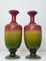 Near Pair Beautiful Art Nouveau Small Earthenware Round Vases (3 of 24) Near Pair Beautiful Art Nouveau Small Earthenware Round Vases (3 of 24)