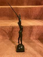 French Bronze Figure of Naked Woman Holding A Sword Aloft – ‘La Deliverance’ Signed: Emile Guillaume (5 of 7) French Bronze Figure of Naked Woman Holding A Sword Aloft – ‘La Deliverance’ Signed: Emile Guillaume (5 of 7)