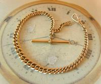 Antique Pocket Watch Chain 1890 Victorian 12ct Rose Rolled Gold Albert & T Bar (3 of 10) Antique Pocket Watch Chain 1890 Victorian 12ct Rose Rolled Gold Albert & T Bar (3 of 10)