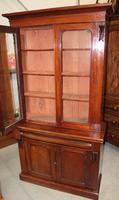 1910's Mahogany Chiffonier Bookcase with Glazed Top (5 of 5) 1910's Mahogany Chiffonier Bookcase with Glazed Top (5 of 5)