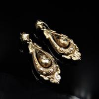 Antique Victorian Etruscan Revival Grape 9ct Gold Long Drop Dangle Earrings (7 of 9) Antique Victorian Etruscan Revival Grape 9ct Gold Long Drop Dangle Earrings (7 of 9)