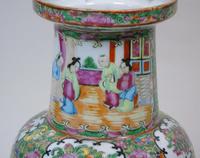 Good Large Pair of Chinese Famille Rose Rouleau Vases 19th Century (5 of 11) Good Large Pair of Chinese Famille Rose Rouleau Vases 19th Century (5 of 11)