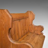 Antique Love Seat, English, Pine, Bench, Pew, Ecclesiastic Taste, Victorian (9 of 12) Antique Love Seat, English, Pine, Bench, Pew, Ecclesiastic Taste, Victorian (9 of 12)