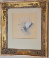 Fine Watercolour of a Lady with Cherubs by Lucius Rossi (3 of 5) Fine Watercolour of a Lady with Cherubs by Lucius Rossi (3 of 5)
