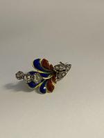 Georgian 18ct Diamond Enamel Floral Brooch (7 of 8) Georgian 18ct Diamond Enamel Floral Brooch (7 of 8)