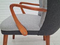 Danish lounge armchair, 60s, furniture wool, completely reupholstered (6 of 17) Danish lounge armchair, 60s, furniture wool, completely reupholstered (6 of 17)