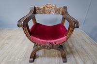 Four 20th Century Cross Frame Armchairs (5 of 8) Four 20th Century Cross Frame Armchairs (5 of 8)