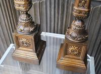 Pair of Carved Giltwood Lamps (6 of 7) Pair of Carved Giltwood Lamps (6 of 7)