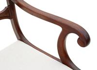 Set of 6 (4 +2) Regency Cuban Mahogany Dining Chairs 19th Century C1825 (8 of 15) Set of 6 (4 +2) Regency Cuban Mahogany Dining Chairs 19th Century C1825 (8 of 15)
