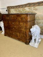 19th Century French Burr Walnut Commode with Marble Top (7 of 9) 19th Century French Burr Walnut Commode with Marble Top (7 of 9)