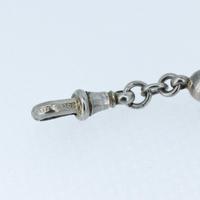 Antique Sterling Silver Albertina Watch Chain Bracelet with Tassel (7 of 8) Antique Sterling Silver Albertina Watch Chain Bracelet with Tassel (7 of 8)