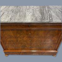 Exceptional French Marble Top Mahogany Inlaid Commode (6 of 12) Exceptional French Marble Top Mahogany Inlaid Commode (6 of 12)