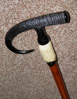 Vintage Swiss Alpine Walking / Hiking Stick W/Goats Horn & Fur Top 'Montreux' (3 of 10) Vintage Swiss Alpine Walking / Hiking Stick W/Goats Horn & Fur Top 'Montreux' (3 of 10)