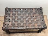 Art Deco Original English Handmade Oak & Leather Strapped Brass Studded Footstool (4 of 22) Art Deco Original English Handmade Oak & Leather Strapped Brass Studded Footstool (4 of 22)