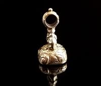 Antique Georgian Seal Fob Pendant, Rolled Gold & Quartz, Initial M (3 of 12) Antique Georgian Seal Fob Pendant, Rolled Gold & Quartz, Initial M (3 of 12)