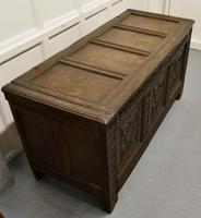 Large 18th Century Carved Oak Coffer (7 of 8) Large 18th Century Carved Oak Coffer (7 of 8)