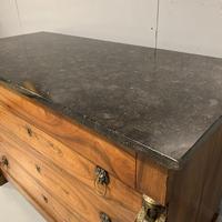 French Cherry & Marble Top Commode Chest of Drawers (4 of 8) French Cherry & Marble Top Commode Chest of Drawers (4 of 8)
