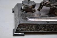 Antique Silver Plate Stag Inkwell Stand by James Deakin (5 of 8) Antique Silver Plate Stag Inkwell Stand by James Deakin (5 of 8)