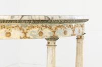 18th Century Italian Demilune Console Table with Marble Top (3 of 6) 18th Century Italian Demilune Console Table with Marble Top (3 of 6)