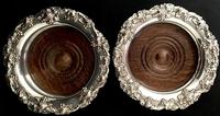 Pair of Victorian Silver Plate on Copper Bottle Coasters (6 of 6) Pair of Victorian Silver Plate on Copper Bottle Coasters (6 of 6)