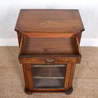 Music Cabinet Glazed Inlaid Walnut 19th Century (7 of 10) Music Cabinet Glazed Inlaid Walnut 19th Century (7 of 10)