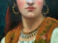 Fine Original 19th Century Antique Portrait Oil Painting of a Stunning Young Gypsy Girl (3 of 11) Fine Original 19th Century Antique Portrait Oil Painting of a Stunning Young Gypsy Girl (3 of 11)