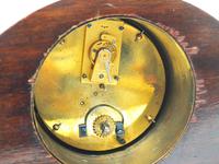 Impressive Solid Mahogany Edwardian Timepiece Clock Hat Shaped With Satinwood Inlaid Decoration (8 of 8) Impressive Solid Mahogany Edwardian Timepiece Clock Hat Shaped With Satinwood Inlaid Decoration (8 of 8)