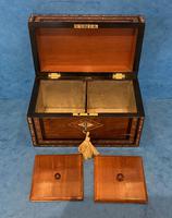Victorian Walnut Twin Section Tea Caddy (9 of 17) Victorian Walnut Twin Section Tea Caddy (9 of 17)