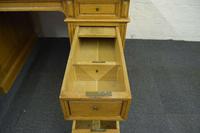 Antique Solid Oak Pedestal Desk (5 of 10) Antique Solid Oak Pedestal Desk (5 of 10)