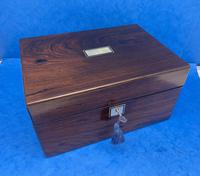 Victorian Rosewood Jewellery Box with Side Drawer (9 of 12) Victorian Rosewood Jewellery Box with Side Drawer (9 of 12)