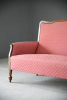 Small Walnut Frame Upholstered Sofa (4 of 12) Small Walnut Frame Upholstered Sofa (4 of 12)