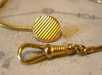 Vintage Pocket Watch Chain 1970s 12ct Gold Plated Albert & Ornate Button Hole Fob (8 of 10) Vintage Pocket Watch Chain 1970s 12ct Gold Plated Albert & Ornate Button Hole Fob (8 of 10)