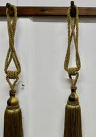 Large French Gold Silk Hand Made Tassels, Passementerie Curtain Tiebacks (4 of 5) Large French Gold Silk Hand Made Tassels, Passementerie Curtain Tiebacks (4 of 5)