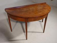 Good George III Period Mahogany Demi-lune Side Table (3 of 5) Good George III Period Mahogany Demi-lune Side Table (3 of 5)