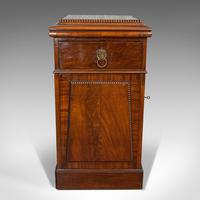 Tall Antique Side Cabinet, English, Mahogany, Bedside, Nightstand, Regency, 1820 (9 of 12) Tall Antique Side Cabinet, English, Mahogany, Bedside, Nightstand, Regency, 1820 (9 of 12)