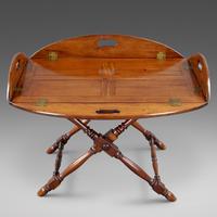 A Butlers Tray On Low Folding Stand