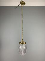 Edwardian Cut Glass Crystal Pendant Ceiling Light, Rewired (5 of 6) Edwardian Cut Glass Crystal Pendant Ceiling Light, Rewired (5 of 6)