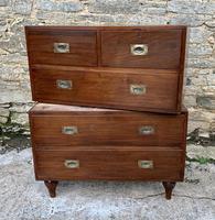 Antique Military Campaign Teak Chest of Drawers (13 of 21) Antique Military Campaign Teak Chest of Drawers (13 of 21)