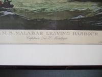 Engraving of HMS Malabar Leaving Harbour by G Garnier, After N Condy Jnr (3 of 5) Engraving of HMS Malabar Leaving Harbour by G Garnier, After N Condy Jnr (3 of 5)