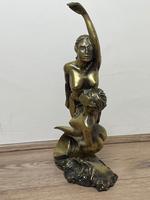 Art Deco French Signed Gilt Bronze 2 Female Nude Mermaids Swimming Statue c.1930 (3 of 41) Art Deco French Signed Gilt Bronze 2 Female Nude Mermaids Swimming Statue c.1930 (3 of 41)