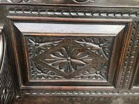 Antique English Carved Oak Hall Bench Settle (8 of 10) Antique English Carved Oak Hall Bench Settle (8 of 10)