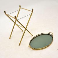 Vintage French Brass Folding Side Table (7 of 8) Vintage French Brass Folding Side Table (7 of 8)