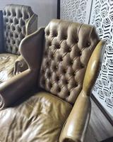 Pair of Leather Wing Chairs (3 of 10) Pair of Leather Wing Chairs (3 of 10)