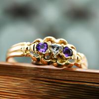 The Antique Heart Set Rose Diamond & Amethyst Ring (2 of 6) The Antique Heart Set Rose Diamond & Amethyst Ring (2 of 6)