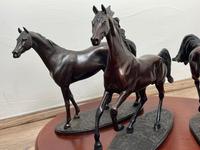 Set 3 Small Solid Bronze Horse Racing "The Origins of Champions" by Gill Parker (16 of 45) Set 3 Small Solid Bronze Horse Racing "The Origins of Champions" by Gill Parker (16 of 45)