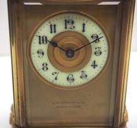 Fine Antique French 8-day Serpentine Fleur De Lis Decorated Panel 8-day Carriage Clock Timepiece c.1890 (7 of 10) Fine Antique French 8-day Serpentine Fleur De Lis Decorated Panel 8-day Carriage Clock Timepiece c.1890 (7 of 10)