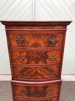 Antique Slim Burr Walnut Chest on Chest (2 of 8) Antique Slim Burr Walnut Chest on Chest (2 of 8)